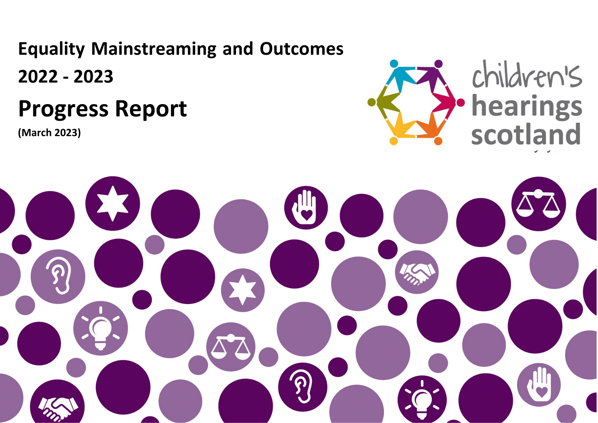 Equality Mainstreaming and Outcomes 2022 - 2023 Progress Report