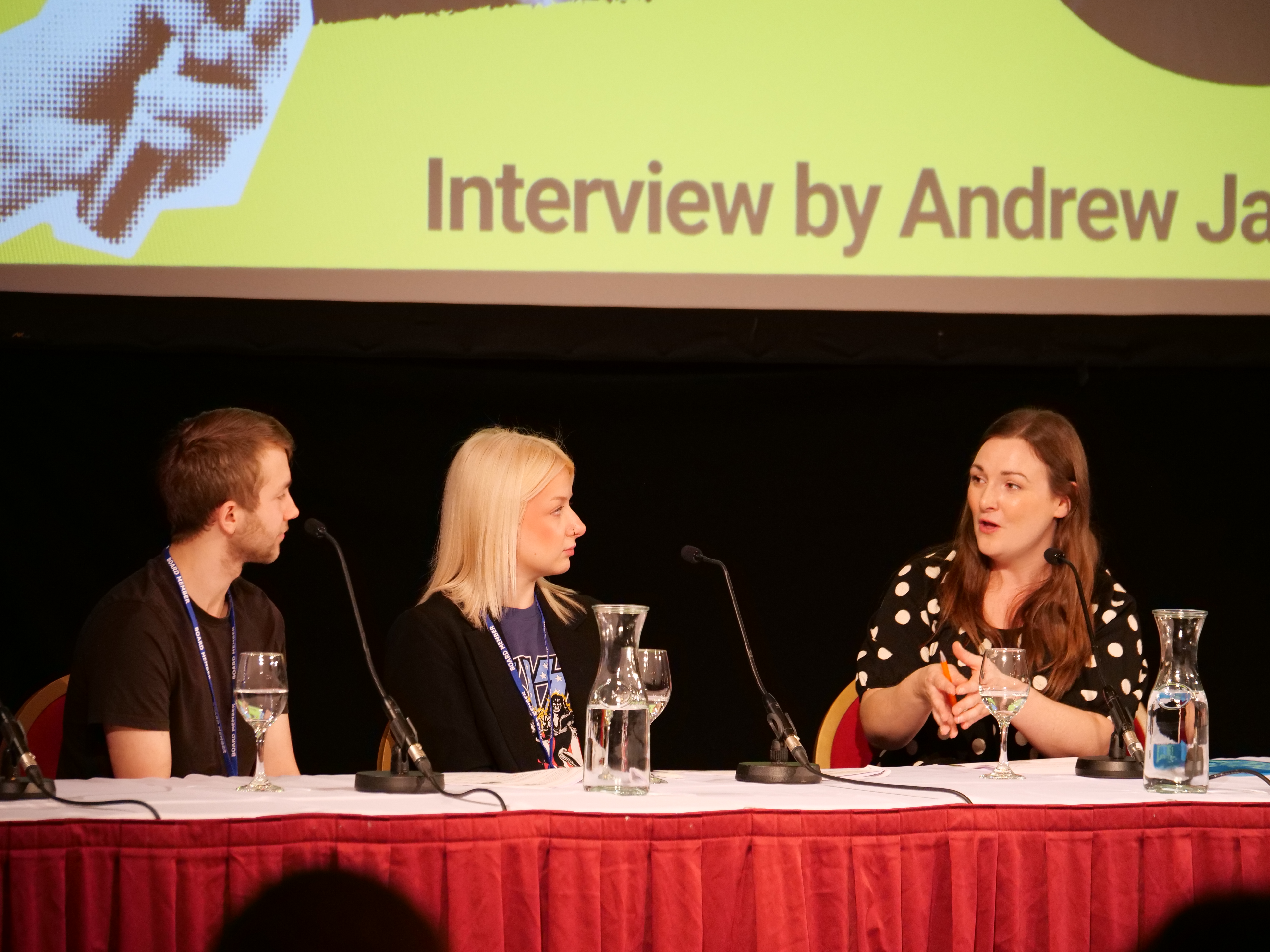 The Minister answering questions