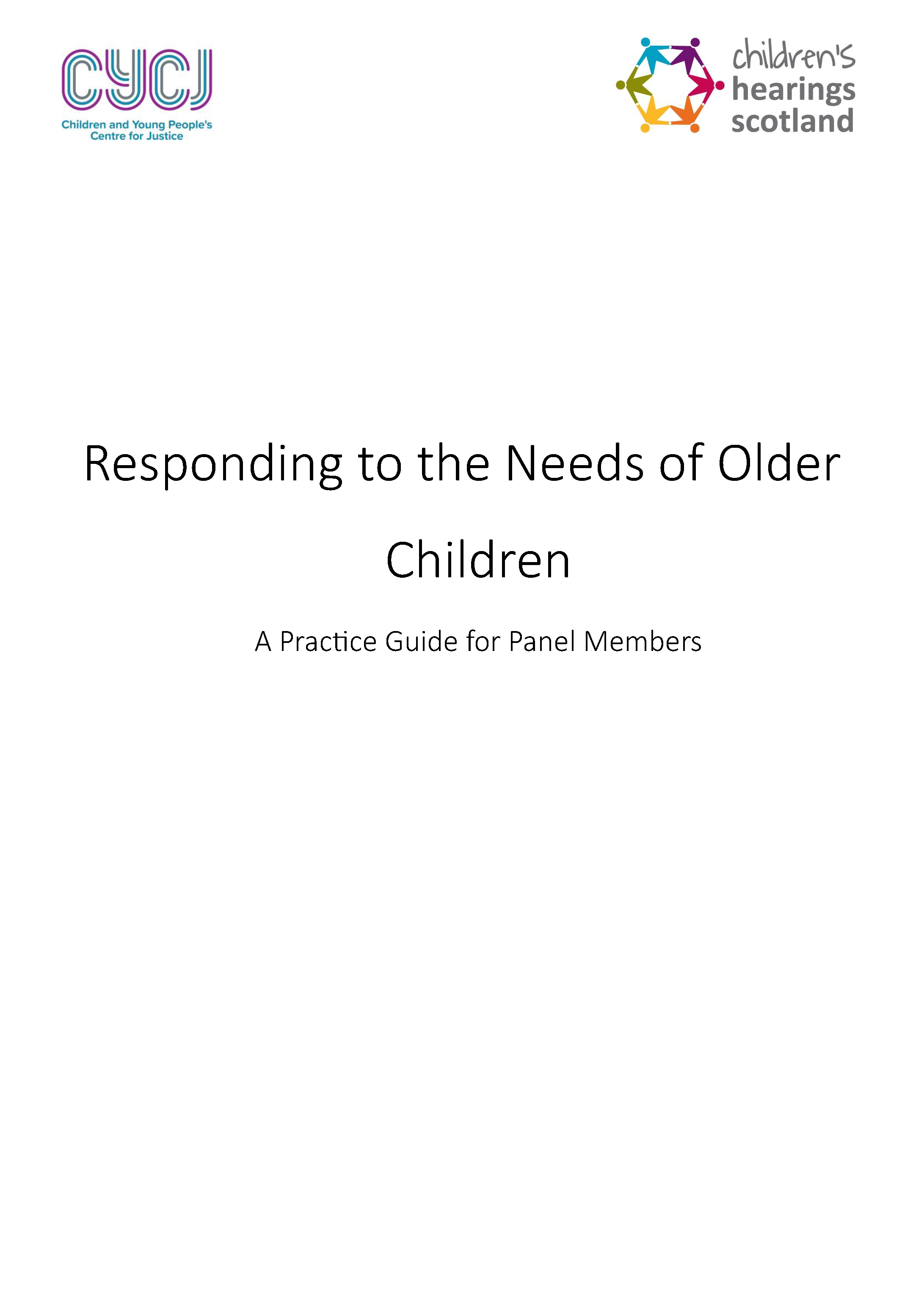 Responding to the Needs of Older Children