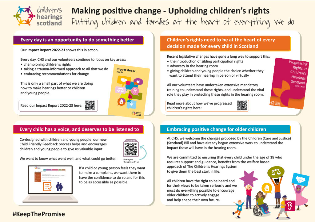 CHS's conference poster as seen at the event